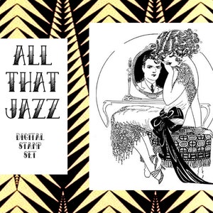 Tout ce jeu de timbres numériques Jazz
