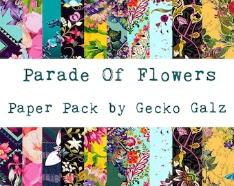 Parade of Flowers Digital Paper Pack