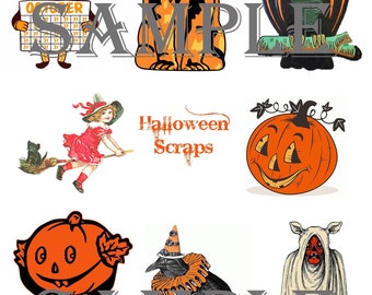 Halloween Scraps Digital Collage
