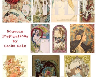 Nouveau Inspirations Collage Sheet