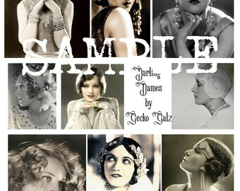 Darling Dames Digital Collage Sheet