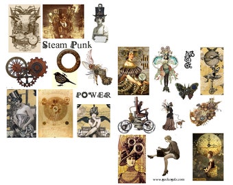 Steam Punk Collage Set