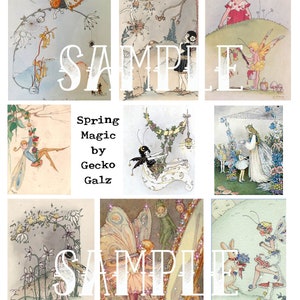 Spring Magic Collage Sheet