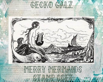 Merry Mermaids Digitales Stempel Set