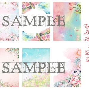 Spring Blush Digital ATC Sheet
