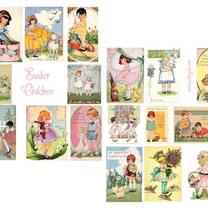 Ostern Kinder Digital Collage Set
