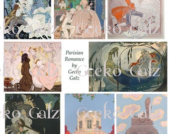 Parisian Romance Collage Sheet