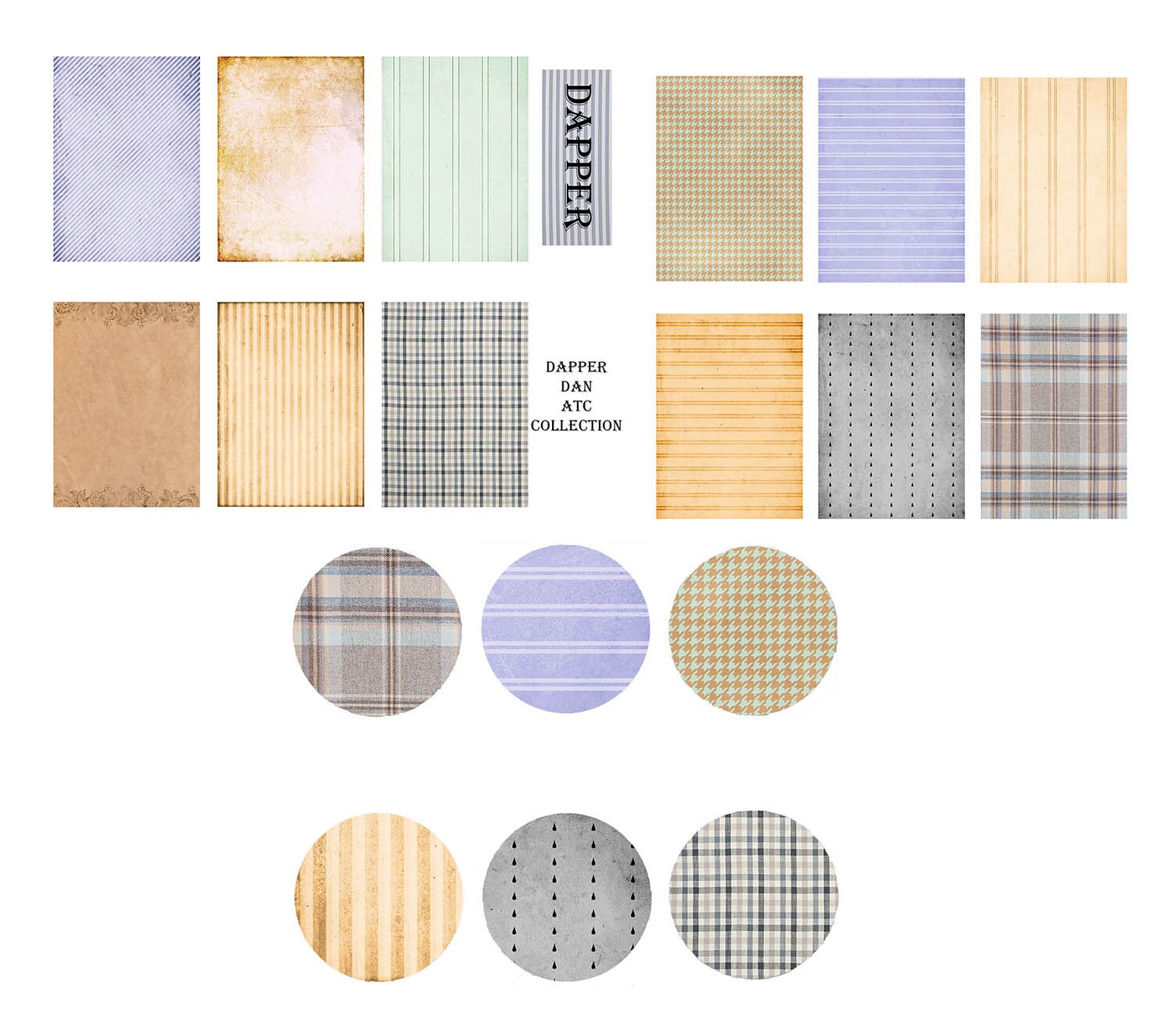 Dapper Dan Digital ATC Set - Etsy