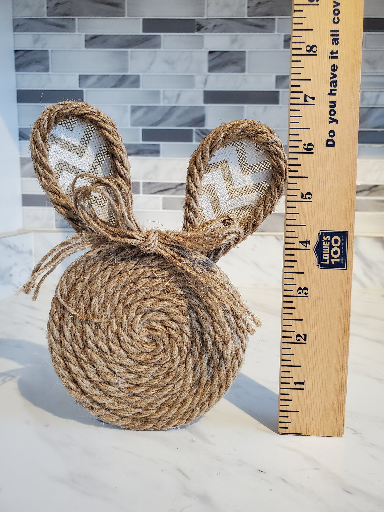 Easter Rope Easter/spring Nautical Rope Bunny for Tiered Tray or Shelf Decor - Etsy