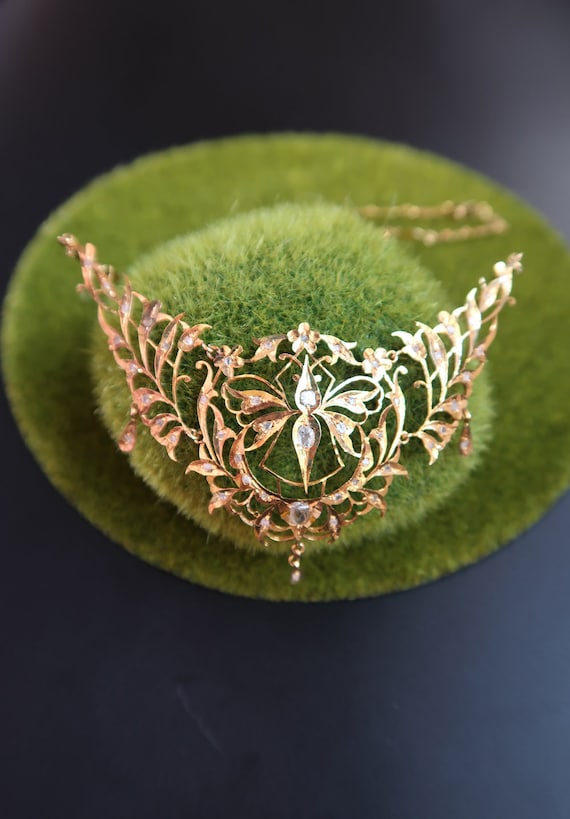  Graduated Cluster Leaves Brooch Pin, 10k Yellow Gold, 12k Green  and Rose Gold Black Hills Gold Motif: Clothing, Shoes & Jewelry