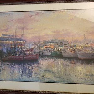 Fisherman&#39;s Wharf-Limited Edition S/N Thomas Kinkade Print