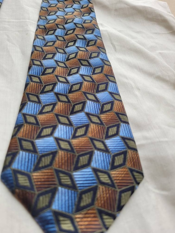 Vintage XMI for Nordstrom Men's Dress Tie Blue Bro