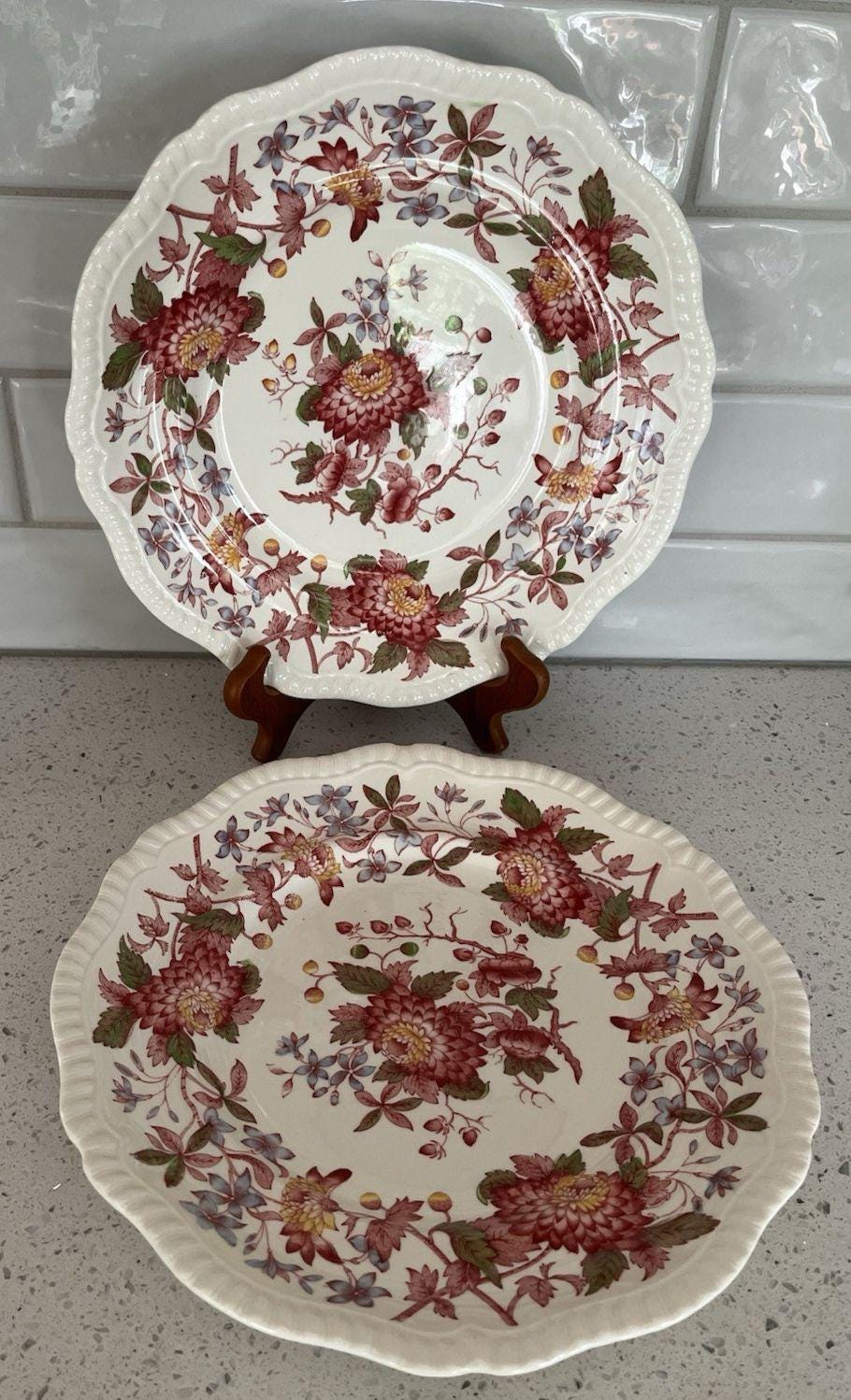 Red Spode Dinnerware - Etsy