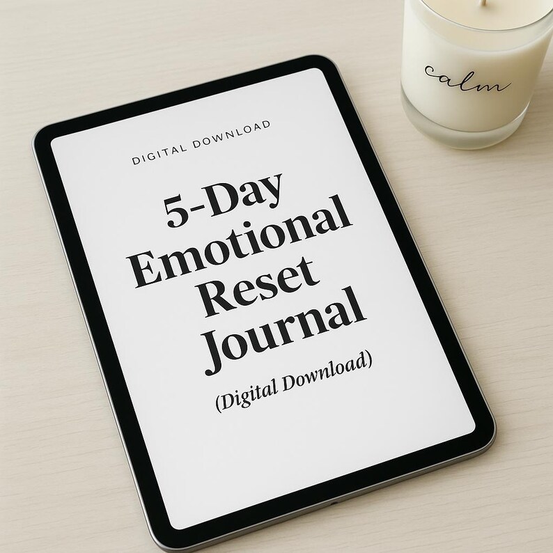 Digital Self-care Journal | 5-day Emotional Reset Workbook | Mental ...