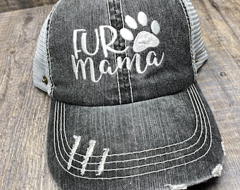 Fur Mama Hat, fur mama gift, animal lover gift, mama hat, dog mom hat, new pet gift, dog mom gifts, dog parent gift