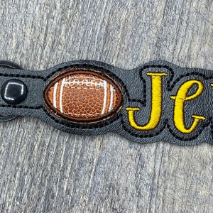 Custom football keychain, football team gifts, personalized football keychain, football coach gift, football team keychain