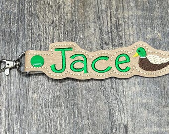 Custom turkey Name Keychain, personalized keychain gift, turkey bag tag, turkey personalized keychain