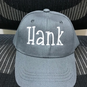 Kids’ name hat, monogrammed embroidered baseball hat,  monogrammed kids’ hat, initials hat, monogrammed hats