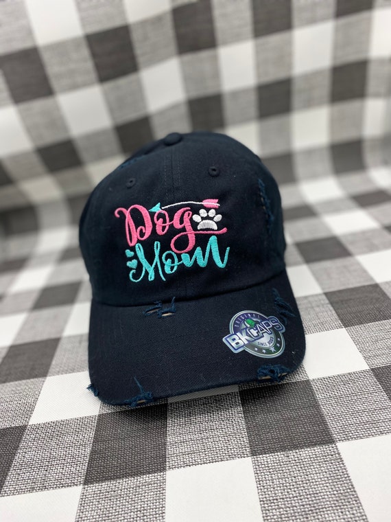 Dog Mom Baseball Hat, Dog Mom Hat, Mom Hat, Distressed Mom  display picture 1