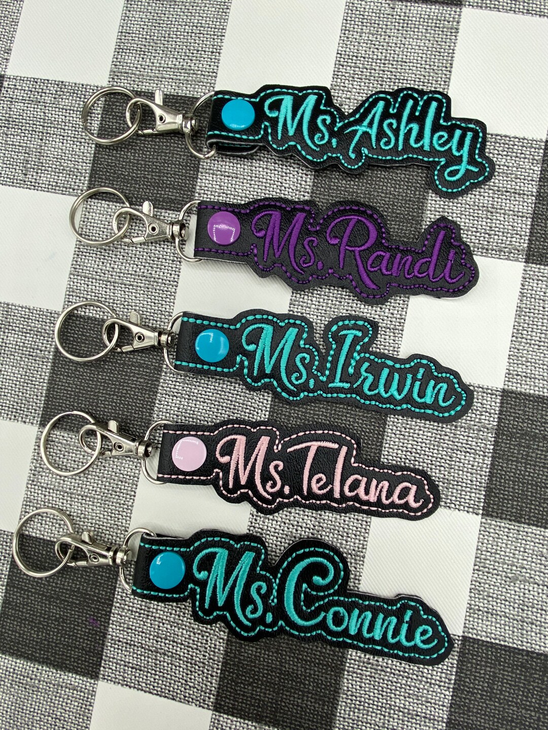 Personalized Teacher Key Chains, Teacher Appreciation, Teacher Gifts