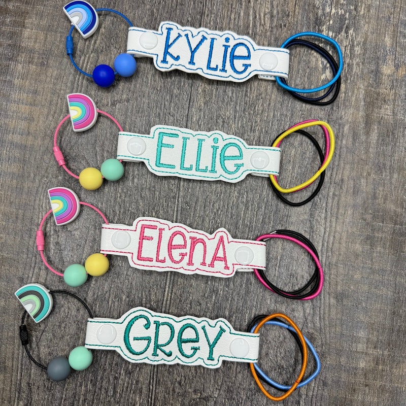 🎁Buy 2 FREE SHIPPING🎁Name Hair Tie Holder, Hair Tie Holder, Personalized Bag Tag, Custom Hair Tie Keychain, Hair Ties Holder, Hair Tie Bag Tag, Hair Ties