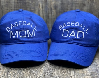 Baseball Mom/dad Hat, Baseball Mom, Baseball Dad Gift, Mother’s Day gift, Baseball hat for parents, baseball mama hat
