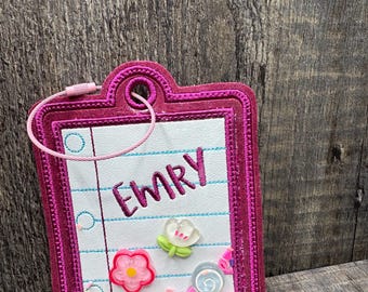 Custom Personalized Monogrammed Bag Tags, Backpack Tags, Luggage Tags, Kids' Backpack Tags, bag tag, personalized bag tags