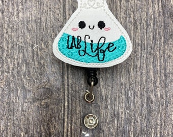 Lab Life Healthcare Badge Reel, Badge Reel, Nurse Badge Reel, Healthcare Badge Reel, ID Badge Reel, Nurse Gifts