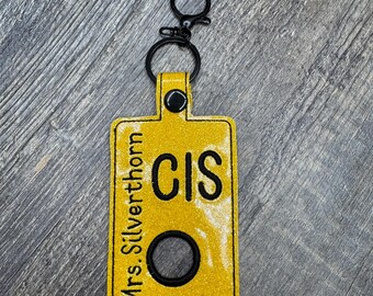 Personalized Centegix Alarm ID Badge Holder, Alarm Holder Key Ring, Personalized Centegix Alarm ID Card Case, Lanyard Accessories