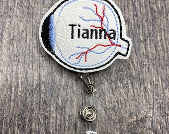 Eye Optometrist Healthcare Badge Reel, Badge Reel, Nurse Badge Reel, Healthcare Badge Reel, ID Badge Reel, Optometrist badge reel gifts