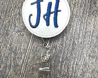 Monogrammed Pharmacy Healthcare Badge Reel, pharmacist Badge Reel, Pharmacy tech Badge Reel, Healthcare Badge Reel, Nurse badge reel