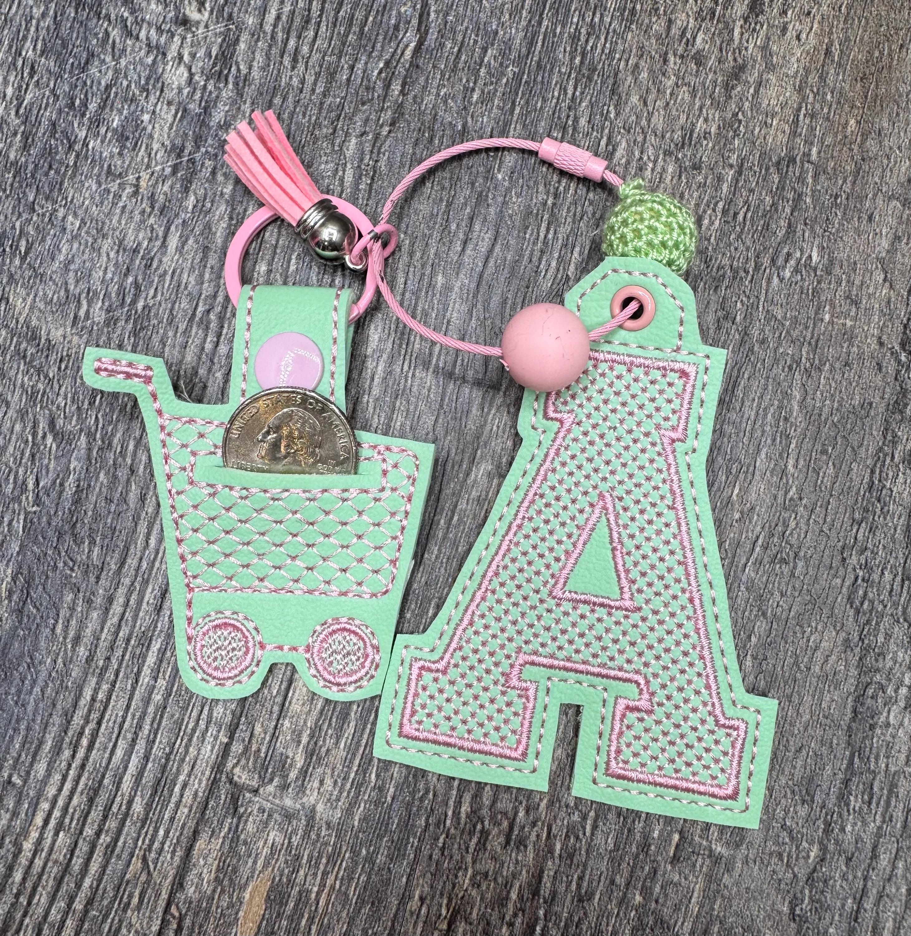 Quarter Key Chain Grocery Bag Quarter Holder, Grocery Store Keychain, Quarter Key Chain ...
