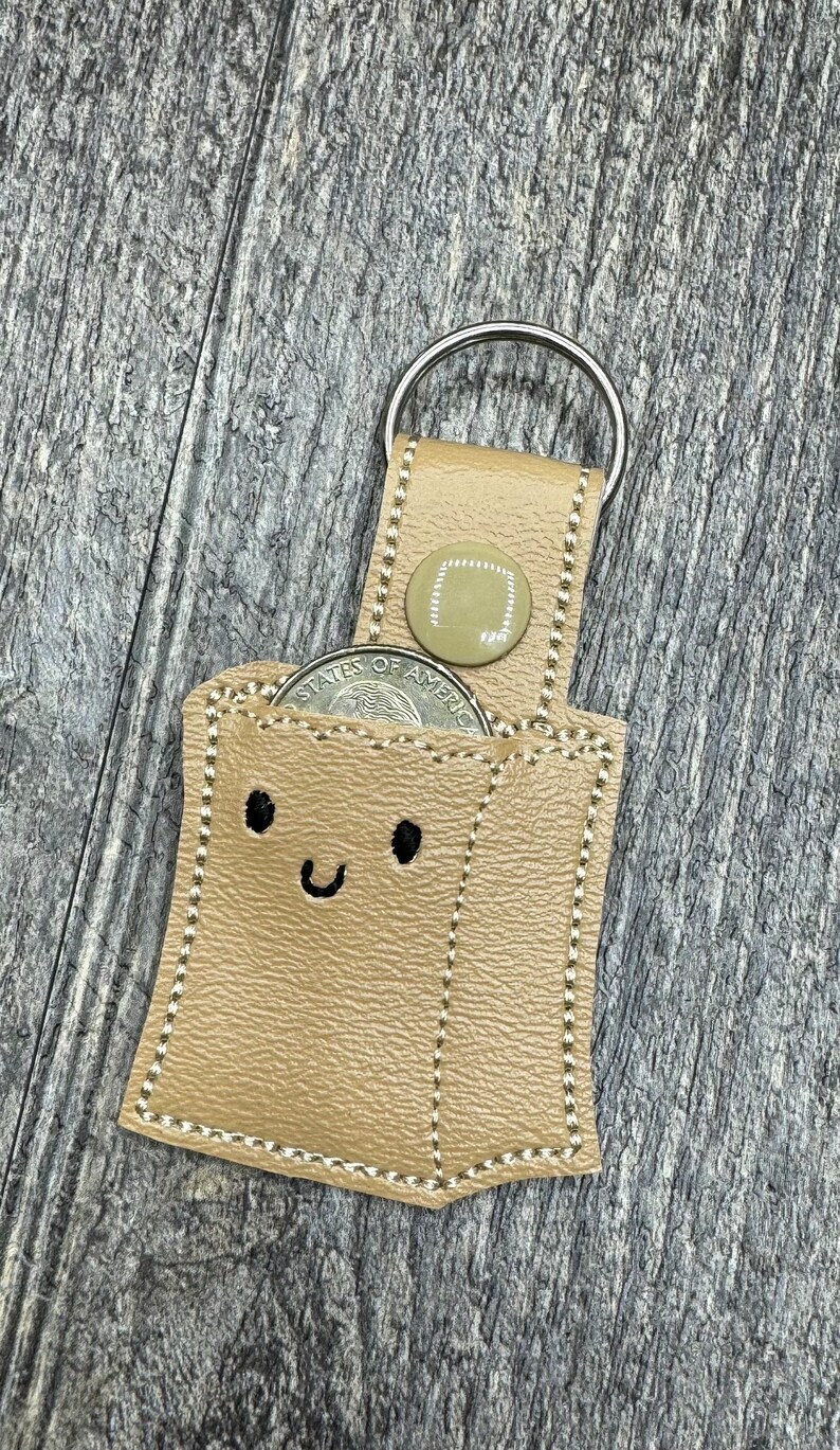 Quarter Key Chain Grocery Bag Quarter Holder, Grocery Store Keychain, Quarter Key Chain ...