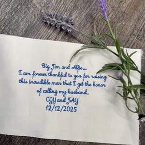 Embroidered Vow patch for brides’ dress, custom writing patch, Bridal Gift For Bride, Custom Handwriting Embroidery For Dress, Bridal vows