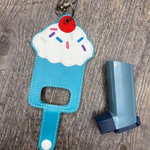Cupcake Personalized Asthma Inhaler Case, Kids Inhaler Case, cute Asthma Inhaler Holder, Inhaler Carrier, Inhaler Case, Inhaler holders