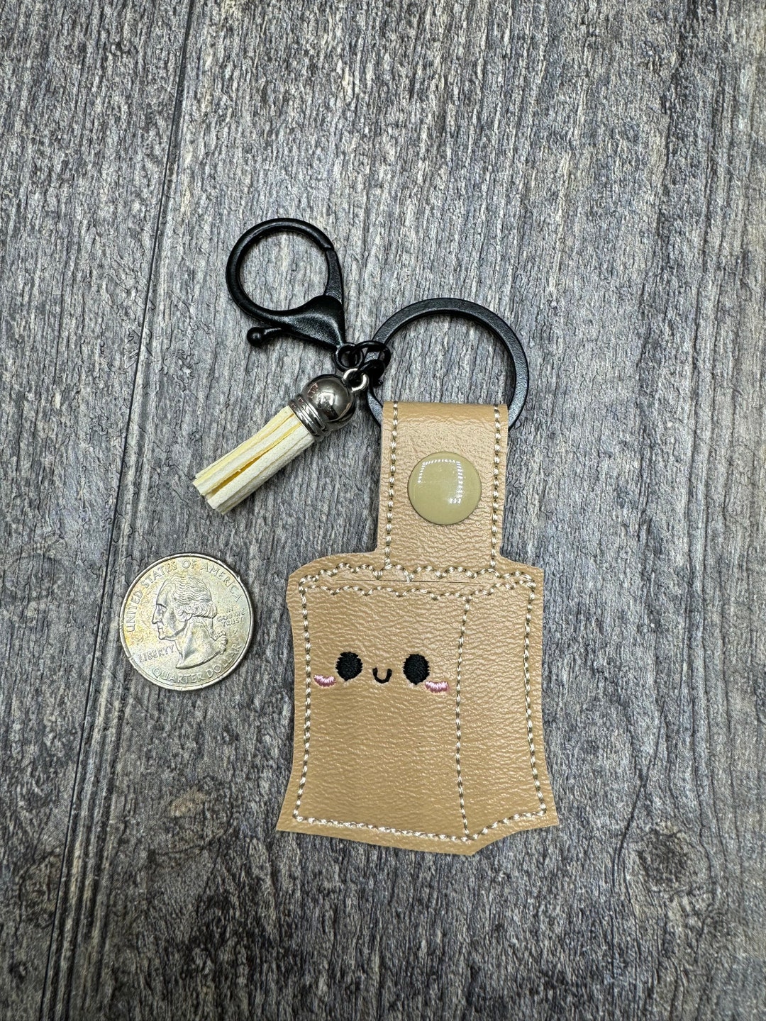 Quarter Key Chain Grocery Bag Quarter Holder, Grocery Store Keychain, Quarter Key Chain ...