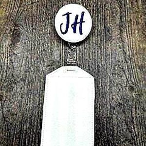 Monogrammed Pharmacy Healthcare Badge Reel, pharmacist Badge Reel, Pharmacy tech Badge Reel, Healthcare Badge Reel, Nurse badge reels