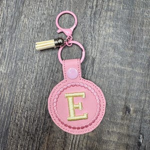 Puffy 3D initial monogrammed keychain, letter keychain, monogrammed keychain, initial keychain, monogrammed gifts, initials key chain