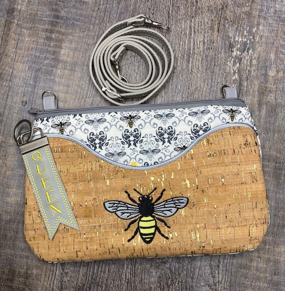 Buy Retro Yellow Honey Bee Canvas Satchel Bag, Witch Crossed Body Purse,  Cute Bee Vegan Leather Strap Hand Bag Cottagecore, Hippies Boho Gift Online  in India - Etsy