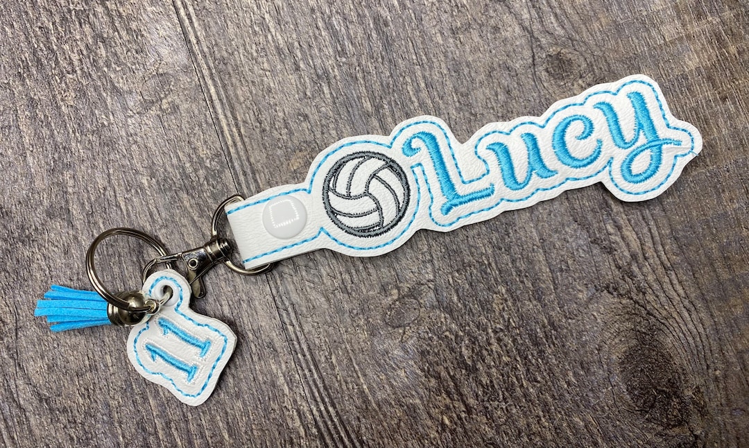Custom Volleyball Keychain, Volleyball Team Gifts, Personalized