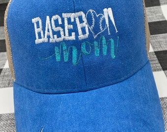Baseball Mom Hat, Baseball Mom, Baseball Mom Gift, Mother’s Day gift, Baseball hat for moms, baseball mama hats