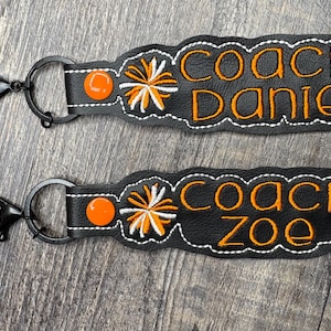 Pom pom Cheerleader Name tag keychain, Pom Pom keychain, cheer backpack tag, personalized keychain, custom name tag, cheer team gift
