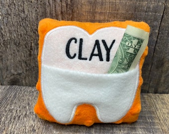 Custom tooth fairy pillow, girls' tooth fairy pillow, boys' tooth fairy pillow, personalized tooth fairy pillow, tooth fairy pillows