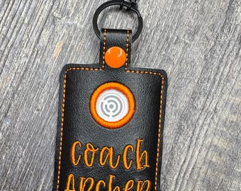 Centegix Alarm ID Badge Holder, Alarm Holder Key Ring, Personalized Notebook Paper Vertical ID Card Case, Lanyard Accessories, Teacher Gift