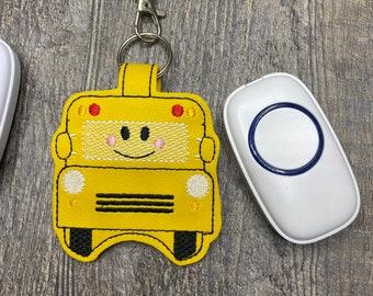Bus Teacher Classroom Doorbell Holder, Class Bell Case Key Chain, Class Lanyard Accessory, Teacher Gift, Teacher Appreciation
