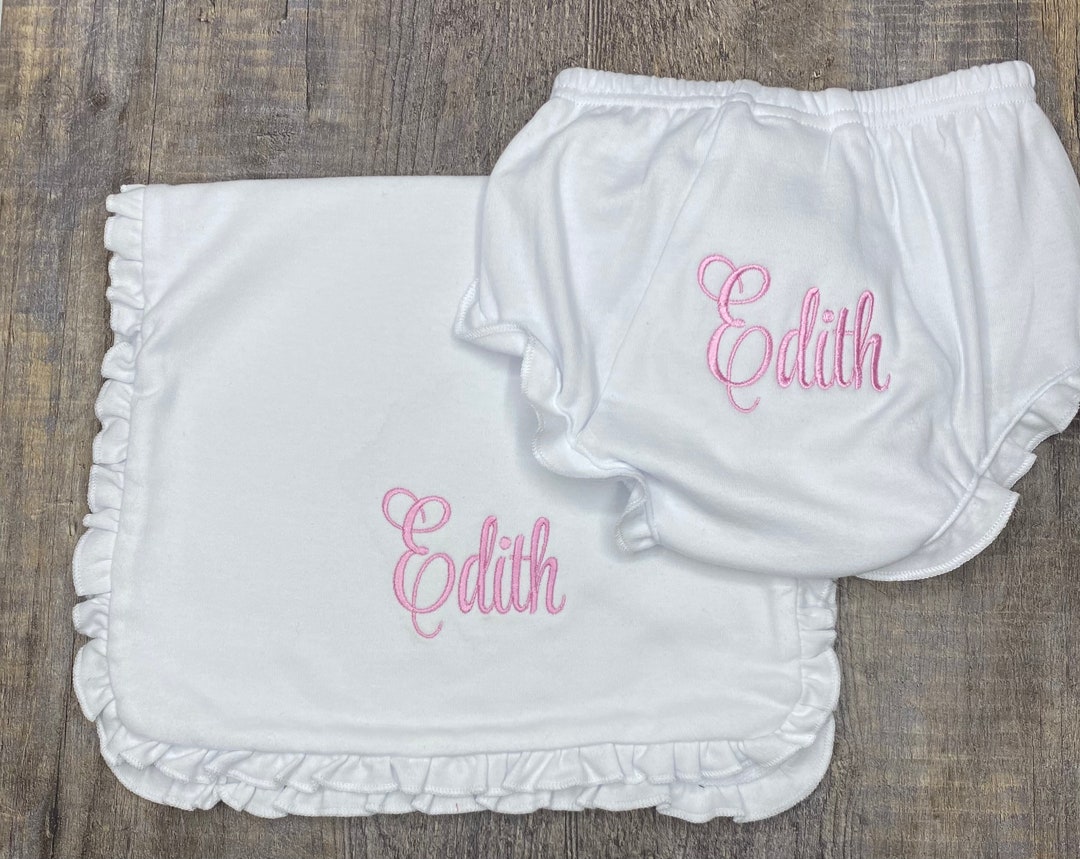 Personalized Baby Bloomers Custom Monogrammed Baby Girl Etsy