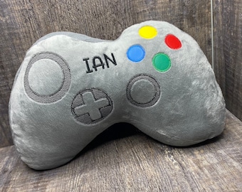 Personalized Video Game Controller Pillow, Gamer Pillow, Gamer Gift, Gaming decor, Gifts for gamers, video game gifts, gamer present