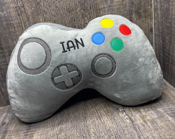 Personalized Video Game Controller Pillow, Gamer Pillow, Gamer Gift, Gaming decor, Gifts for gamers, video game gifts, gamer present