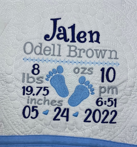 Baby stats blanket hotsell