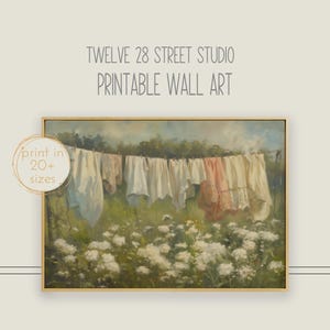 SD133 Laundry Room Art, Vintage Farmhouse Decor, Modern Farmhouse Decor, PRINTABLE, Farmhouse Laundry, Printable Art, Instant Download